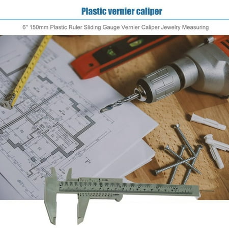 Portable 6 Inch 150mm Plastic Ruler Sliding Gauge Vernier Caliper Jewelry Measuring Accurately Measuring Tools Portable 6 Inch 150mm Plastic Ruler Sliding Gauge Vernier Caliper Jewelry Measuring Accurately Measuring Tools